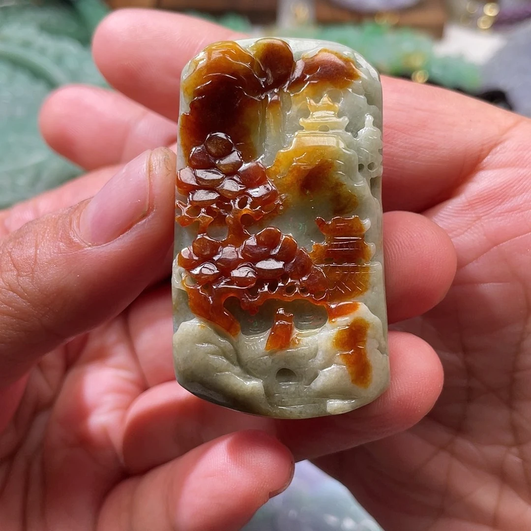 颈饰未镶嵌翡翠翡玉缘翡翠