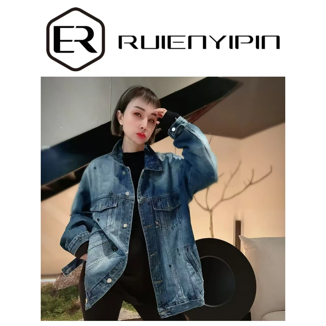 6805#水钻牛仔衣