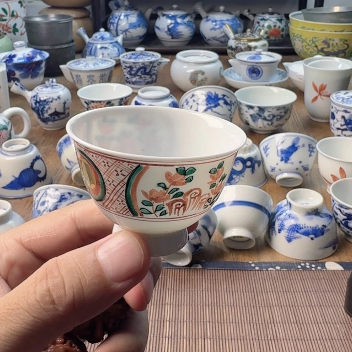 青花瓷器杯子茶具