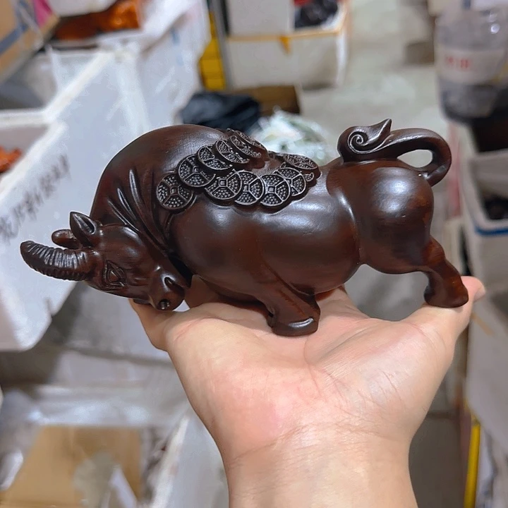 木黑檀木20金钱牛一只