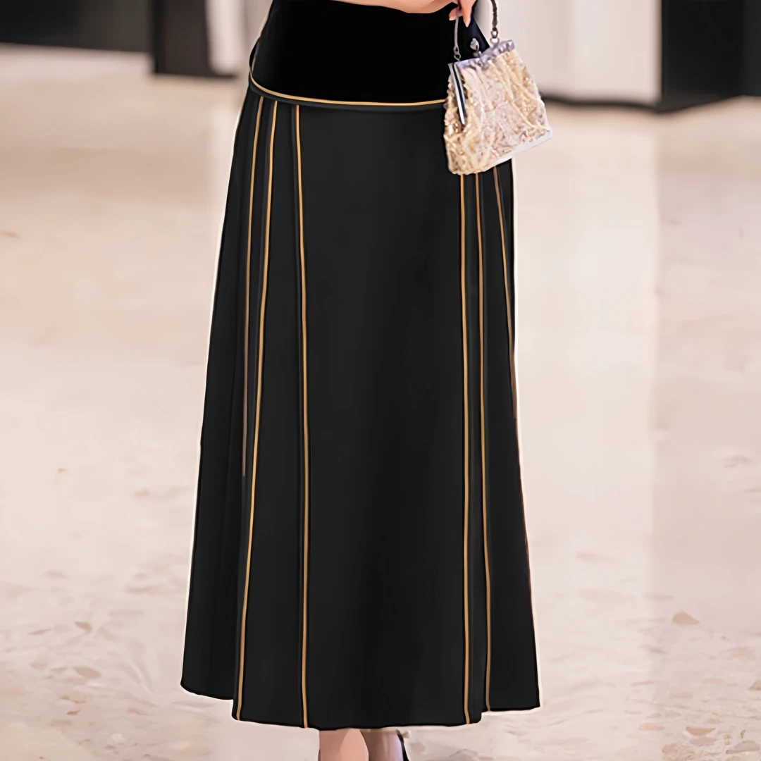 提花马面裙改良半身裙中古风