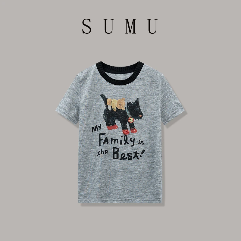 宿慕SUMU 女款T恤 3-16 春季2025新款时尚百搭休闲短袖M000Q3