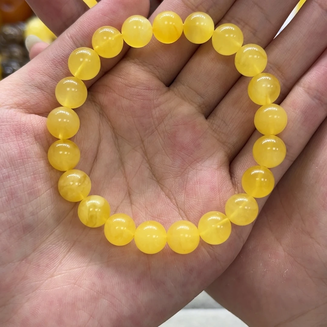 琥珀颈饰未镶嵌天然琥珀8mm