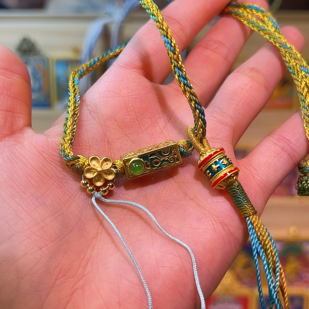 吊坠K****初唐卡配件纯手工编织绳