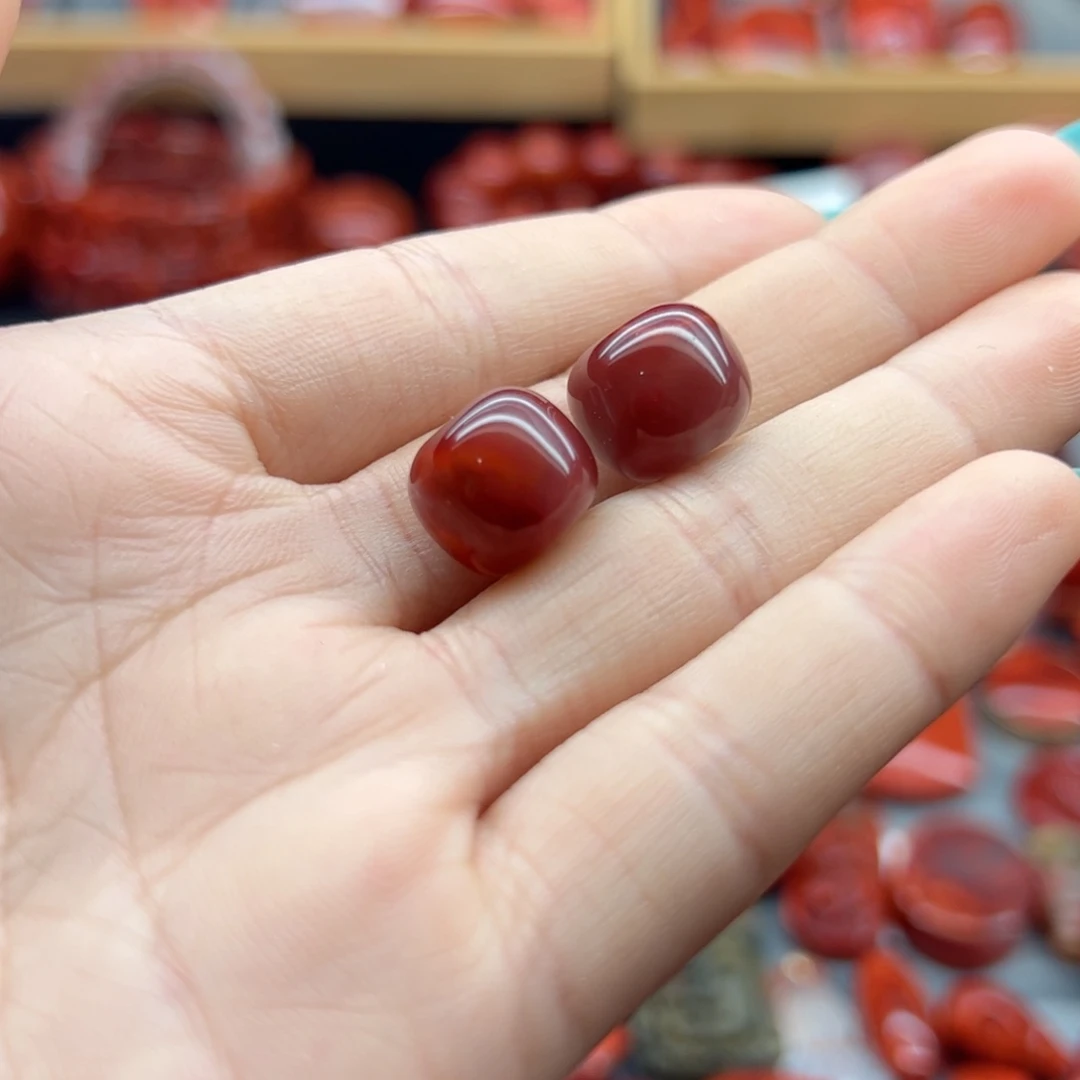 南红玛瑙配饰未镶嵌12.7mm