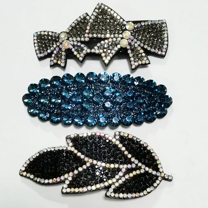 水钻BB发饰发夹侧边夹刘海头饰后脑勺夹边发卡掰掰夹饰品碎发夹