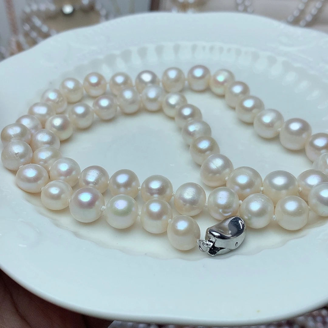 淡水珍珠9-10未镶嵌x30项链