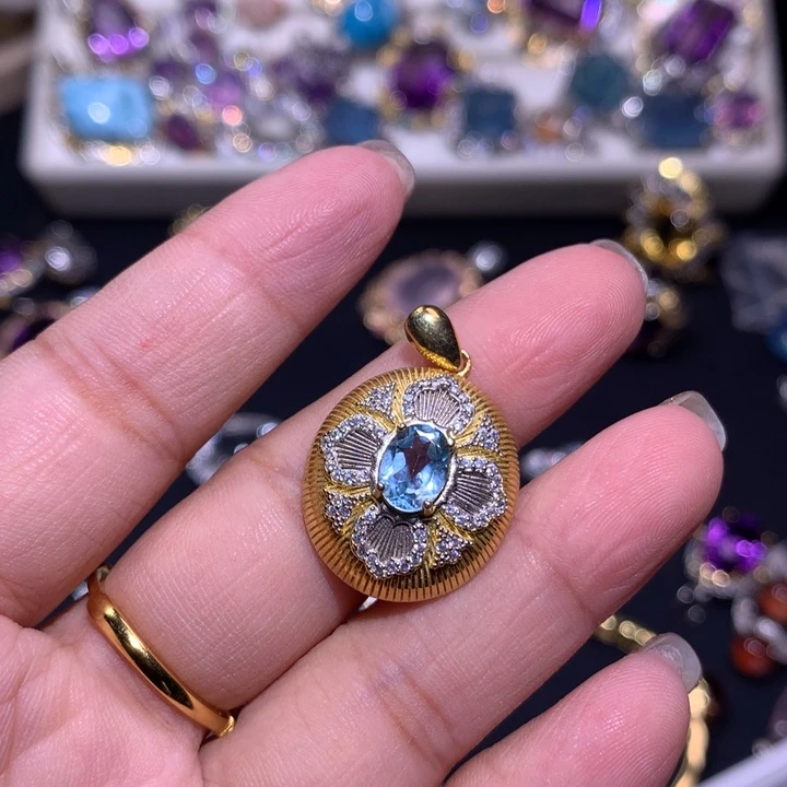 【闪购商品】银S925镶嵌戒指水晶沈****妹戒指
