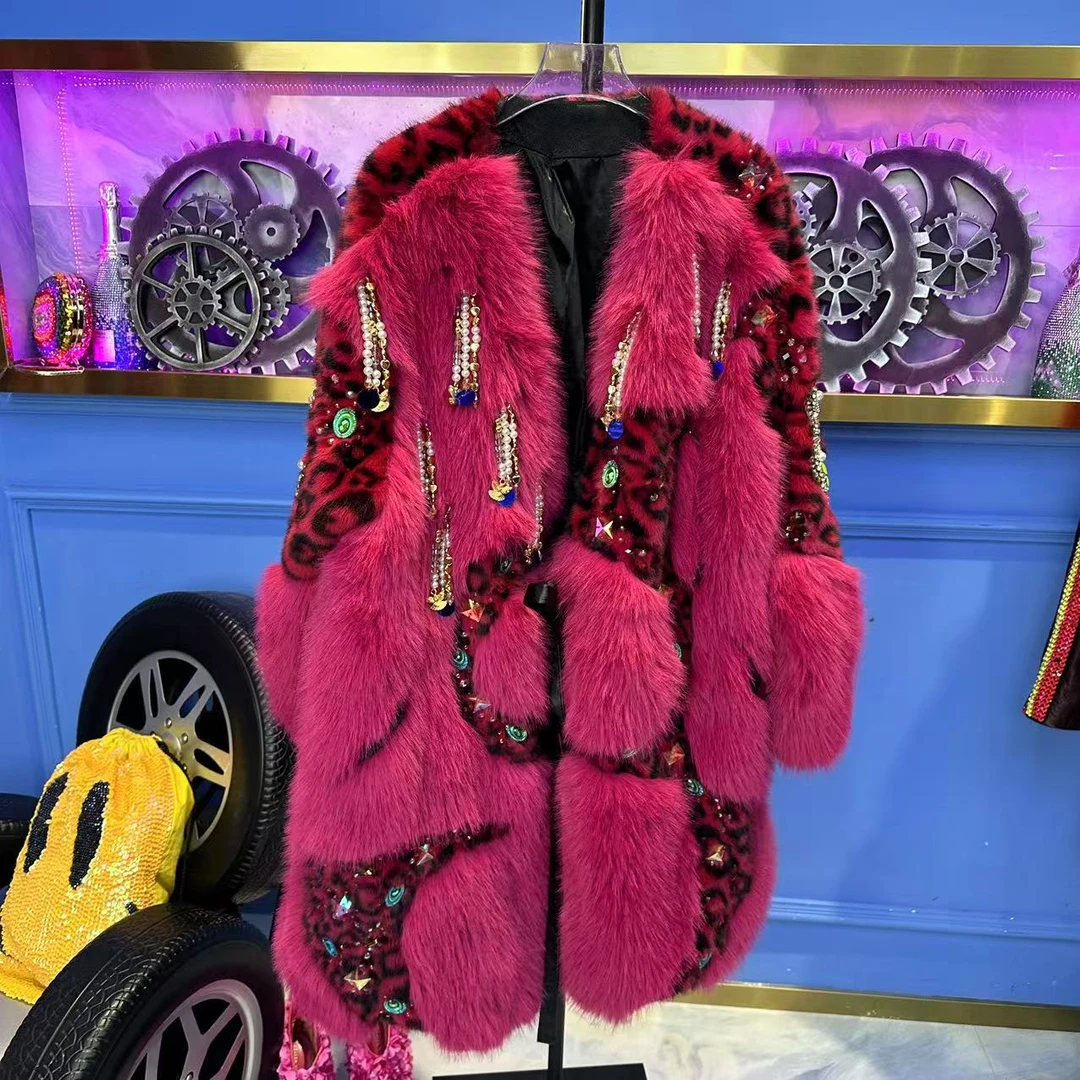 A81289 女款气质时尚女士设计师重工秋冬网红轻奢休闲百搭外套