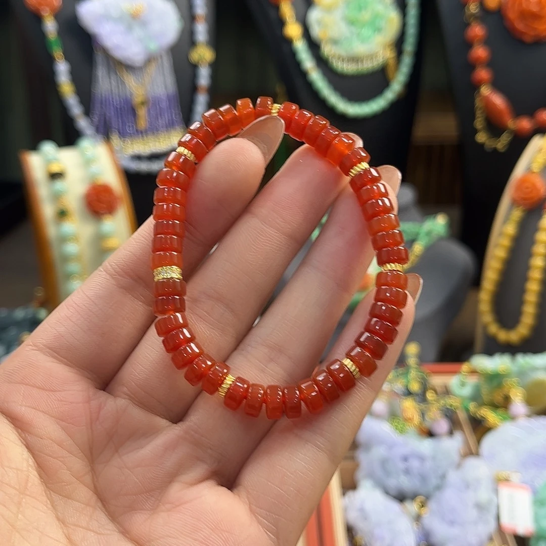 翡翠未镶嵌手链炸