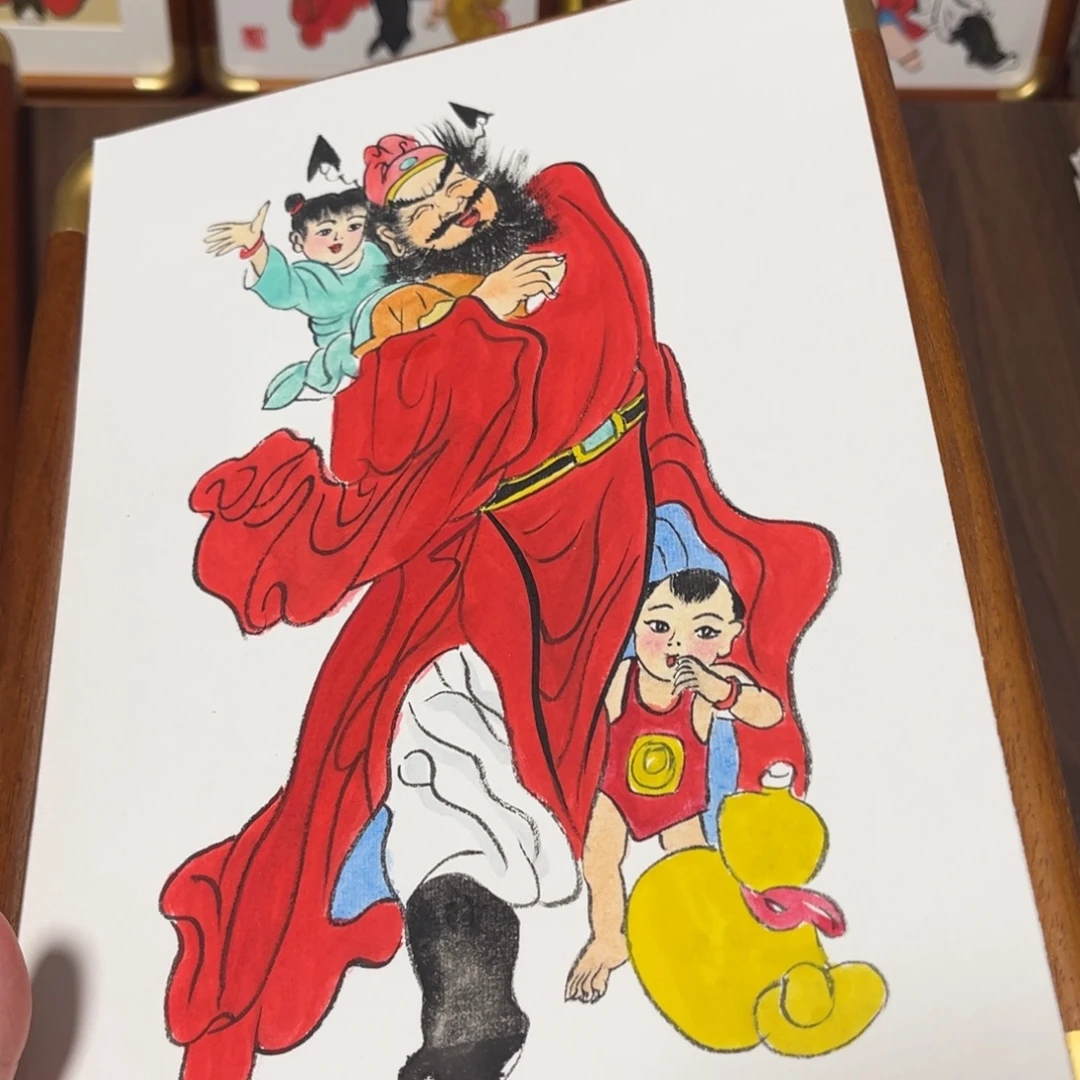 国画纯手绘禅意画作品