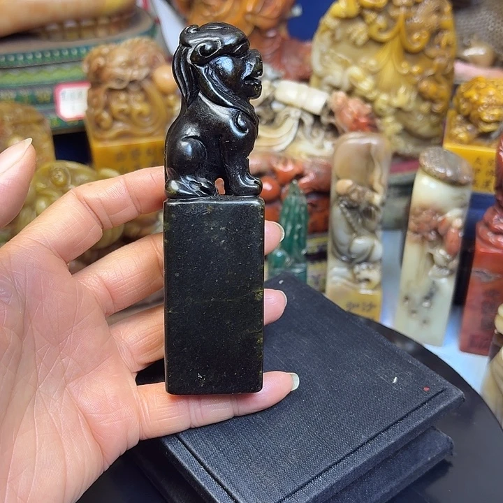 印石寿山石兽钮印章