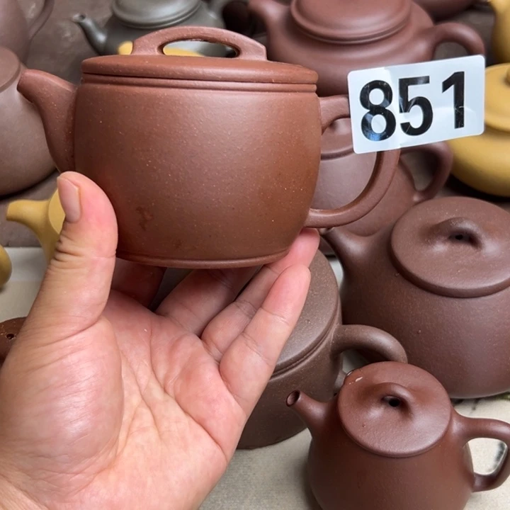茶壶紫砂底槽清半手工260cc左右瑕疵