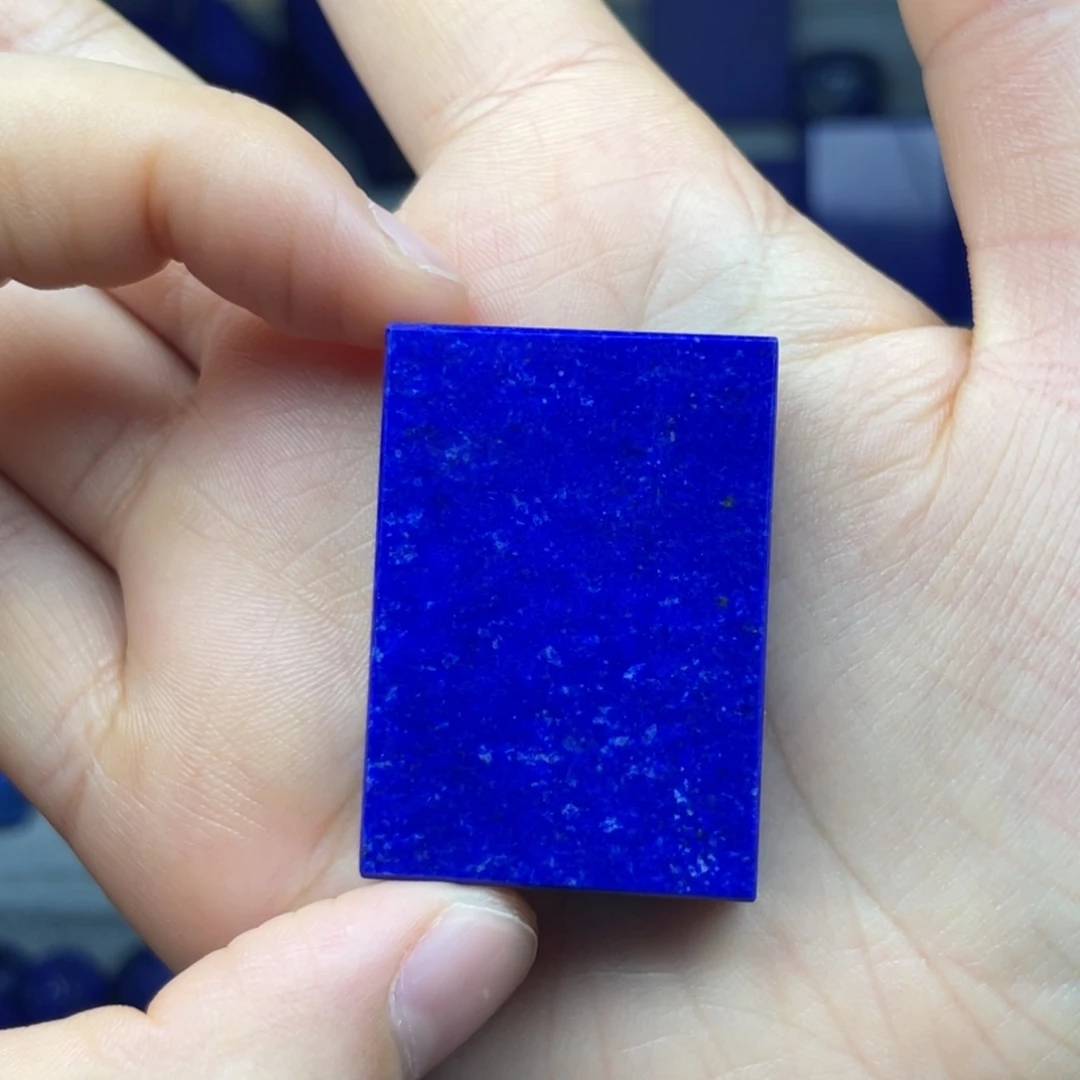 洛***才青金石未镶嵌无事牌27.9x39.1mm