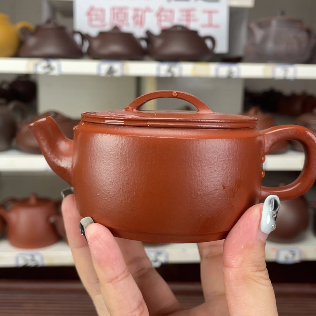 茶壶紫砂小煤窑朱泥半手160毫升