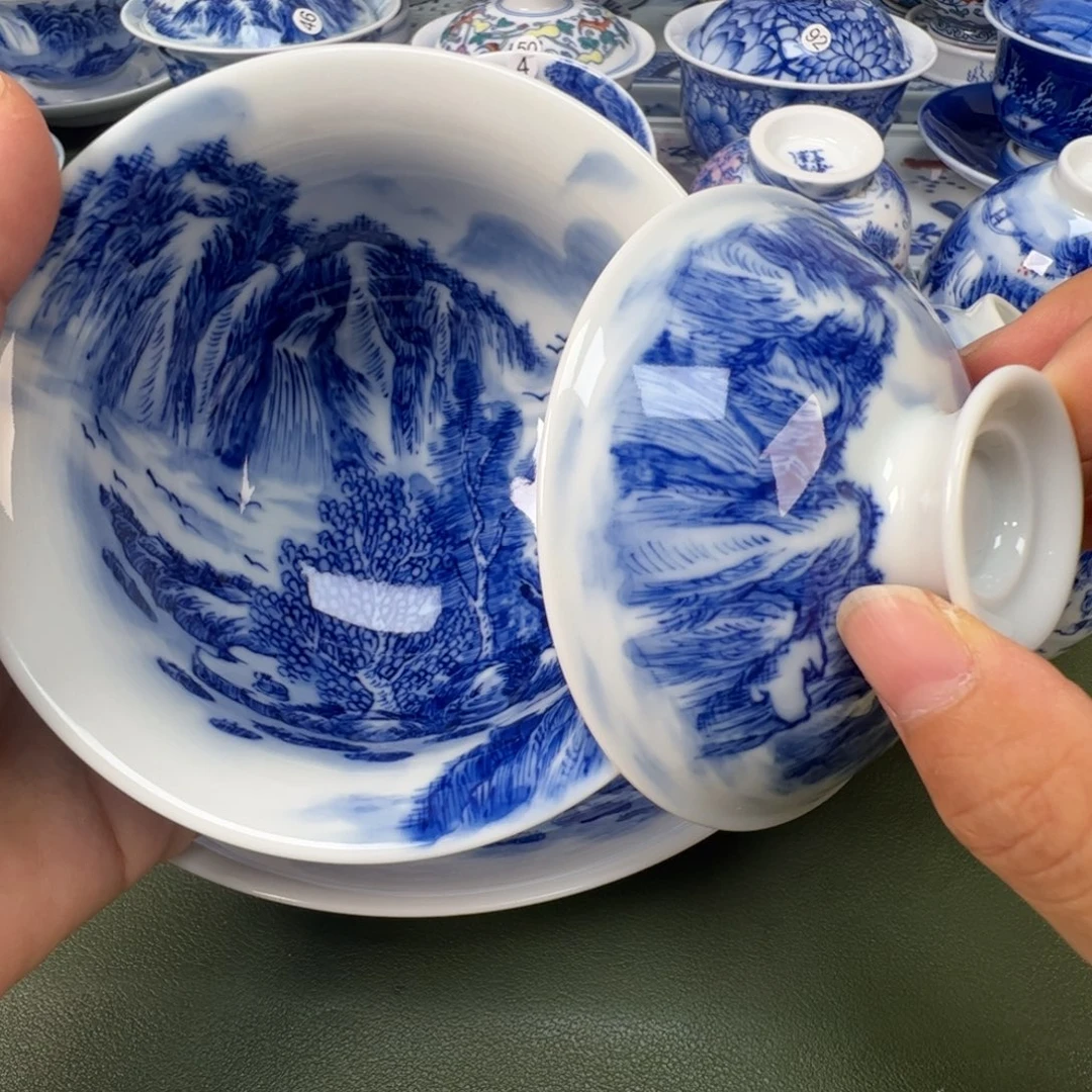 景德镇纯手工纯手绘茶具木木15