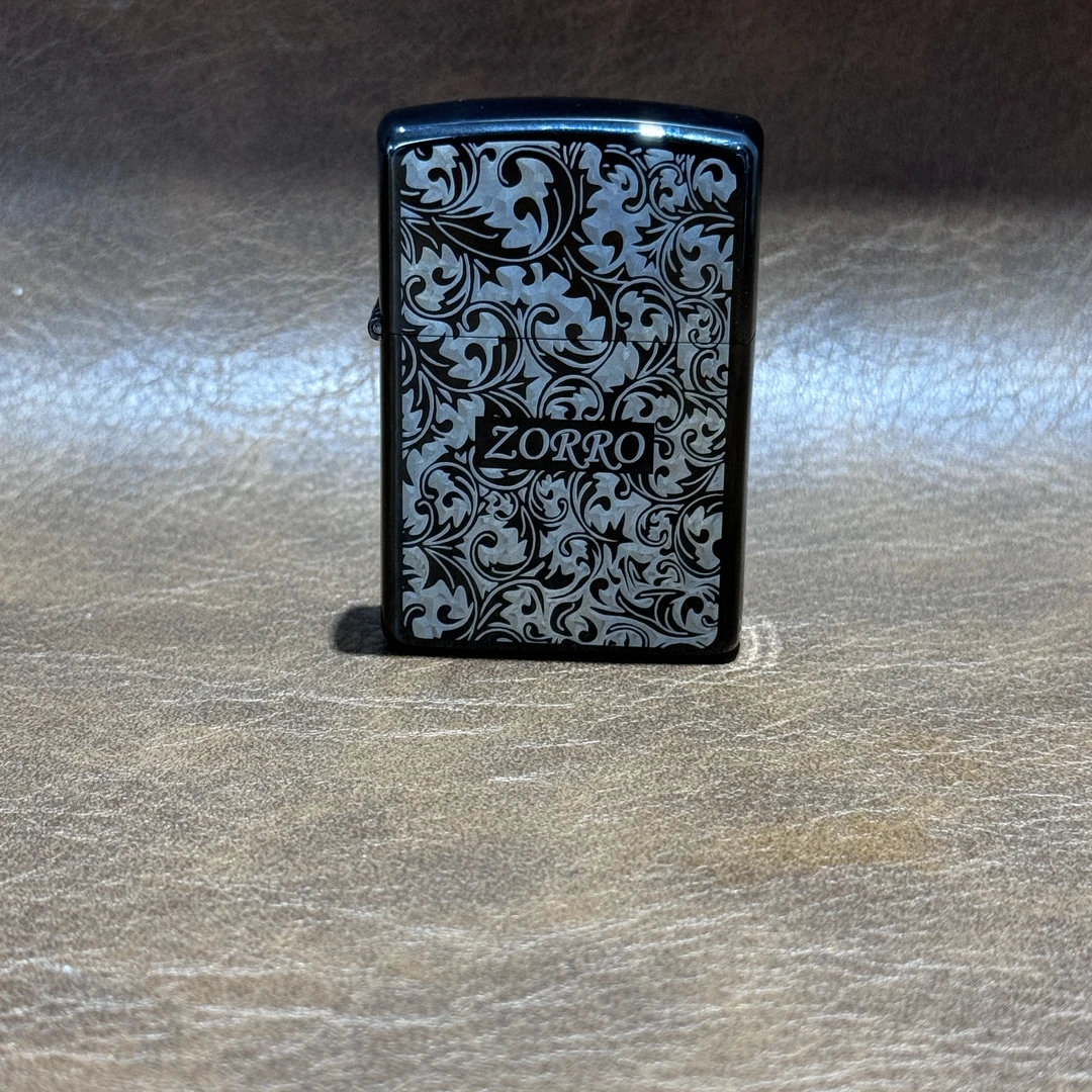 ZORRO佐罗黑冰3D唐草煤油防风打火机（不带煤油）ZQ
