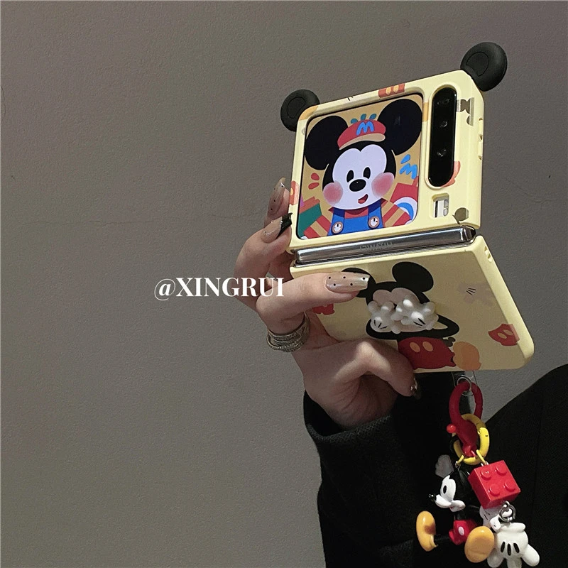 立体捂脸米奇适用华为pocket2折叠屏PuraX手机壳荣耀magicvflip2