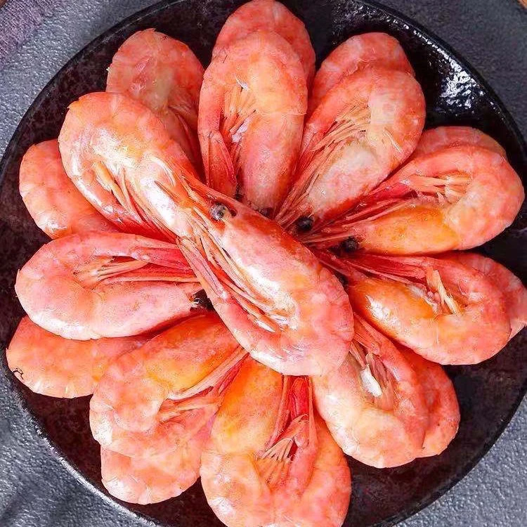 北极甜虾 新鲜速冻大号腹籽甜虾 70-90规格 3斤/盒
