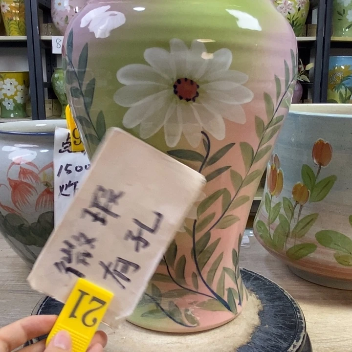 景德镇高温陶瓷花盆