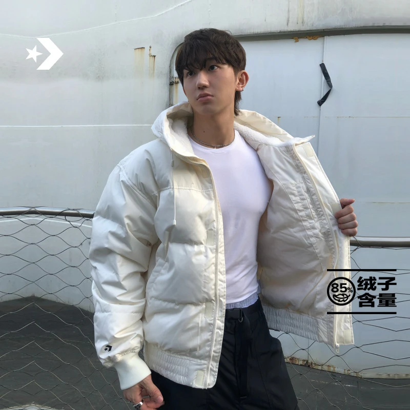 匡威冬新款男复古温暖轻便鸭绒好羽绒服外套CONVERSE 10027546