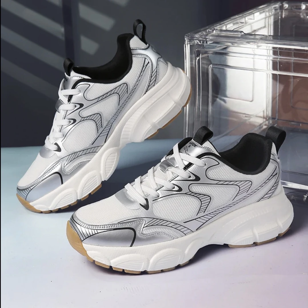 （桃子）2326新款时尚百搭透气老爹鞋男女情侣鞋