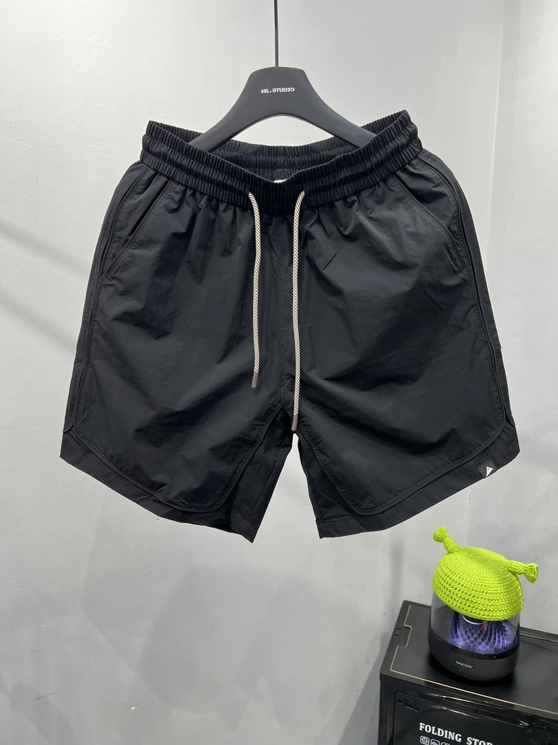 杨乐+夏季时尚百搭简约速干糖果色个性彩色抽绳短裤