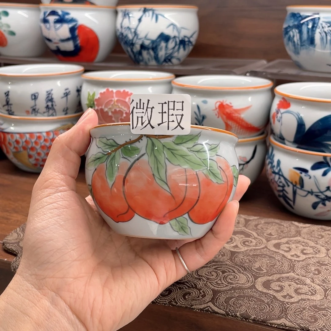 微瑕釉下彩纯手绘