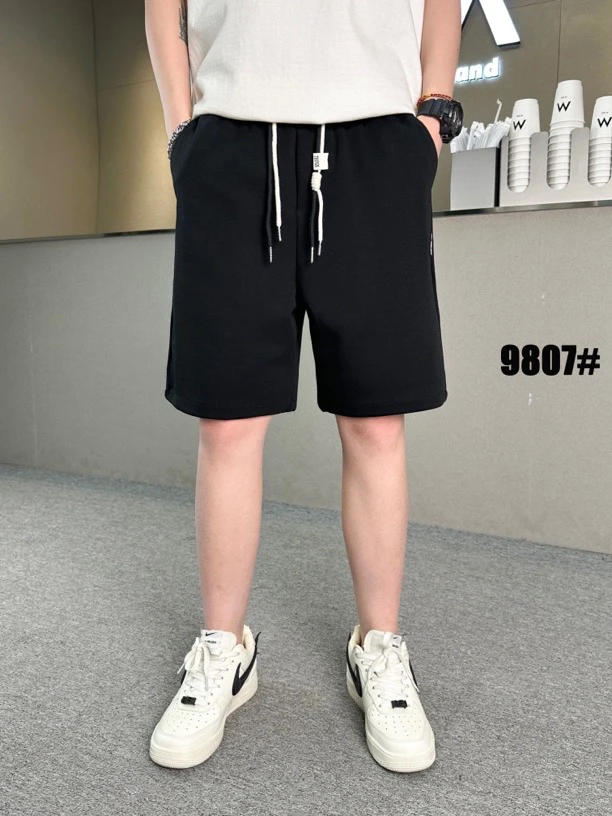 夏季直筒时尚百搭针织短裤男女同款