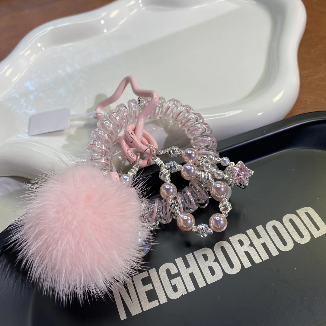 5851粉色发圈原创手机链