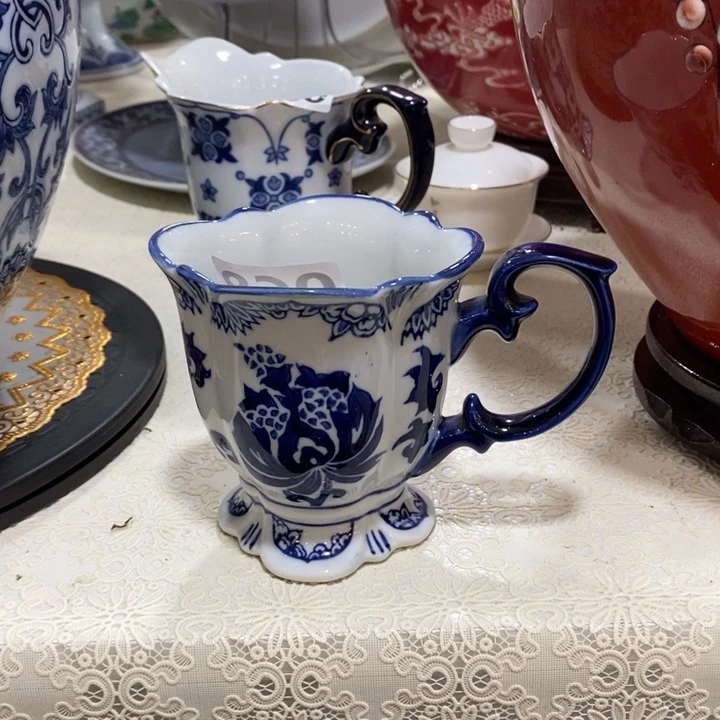 【闪购商品】摆件-**i青花瓷陶瓷杯子摆件