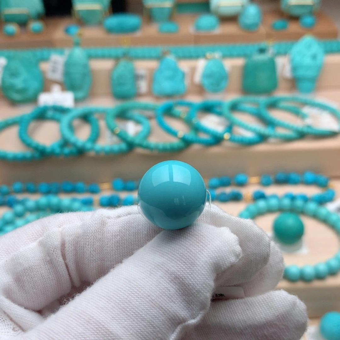 绿松石未镶嵌珠宝奇石16mm