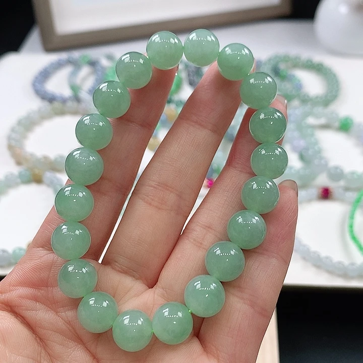 未镶嵌手链翡翠手链9.8mm