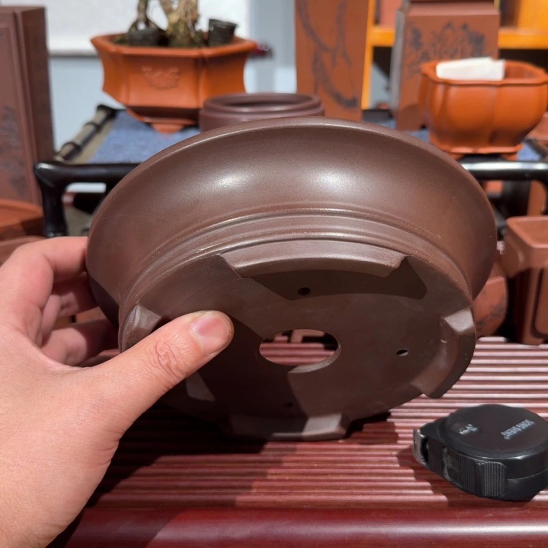 紫砂花盆原矿紫泥