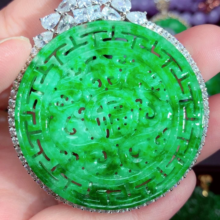 翡翠未镶嵌吊坠(不含链)