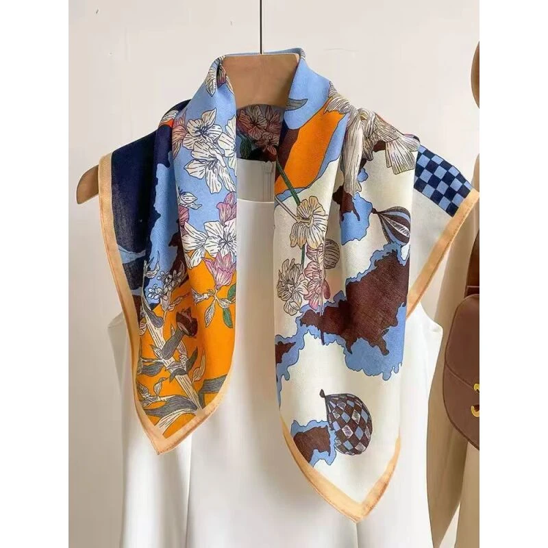 M020 多格兰花（磁吸扣）布料70*70左右