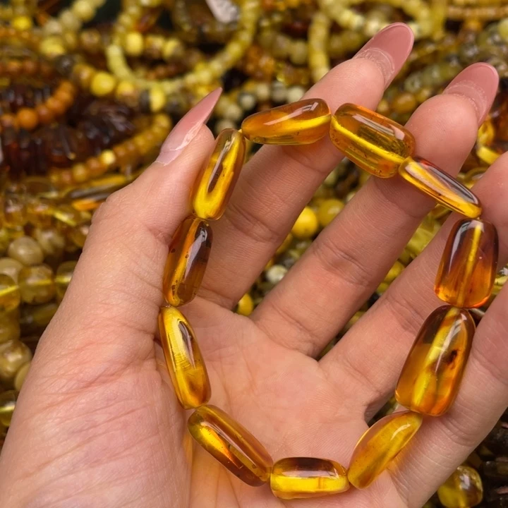 琥珀未镶嵌珠宝奇石