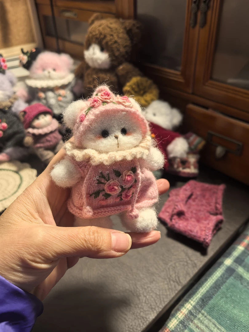 纯手工毛线钩织成品玩偶 发夹直播间选款拍（勿拍）