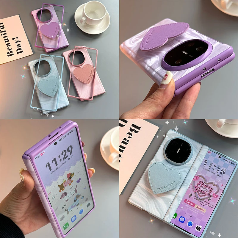 适用华为matex5手机壳matex6典藏版新款时尚创意支架折叠屏保护壳