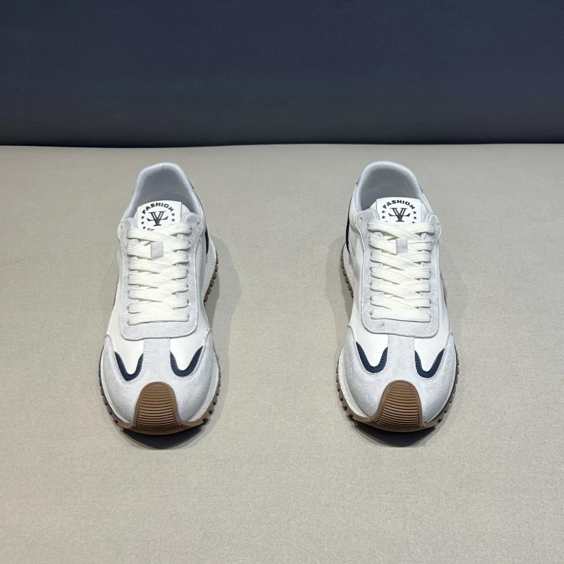 男鞋2025春季新款时尚百搭低帮休闲运动鞋男士潮流透气布面阿甘鞋