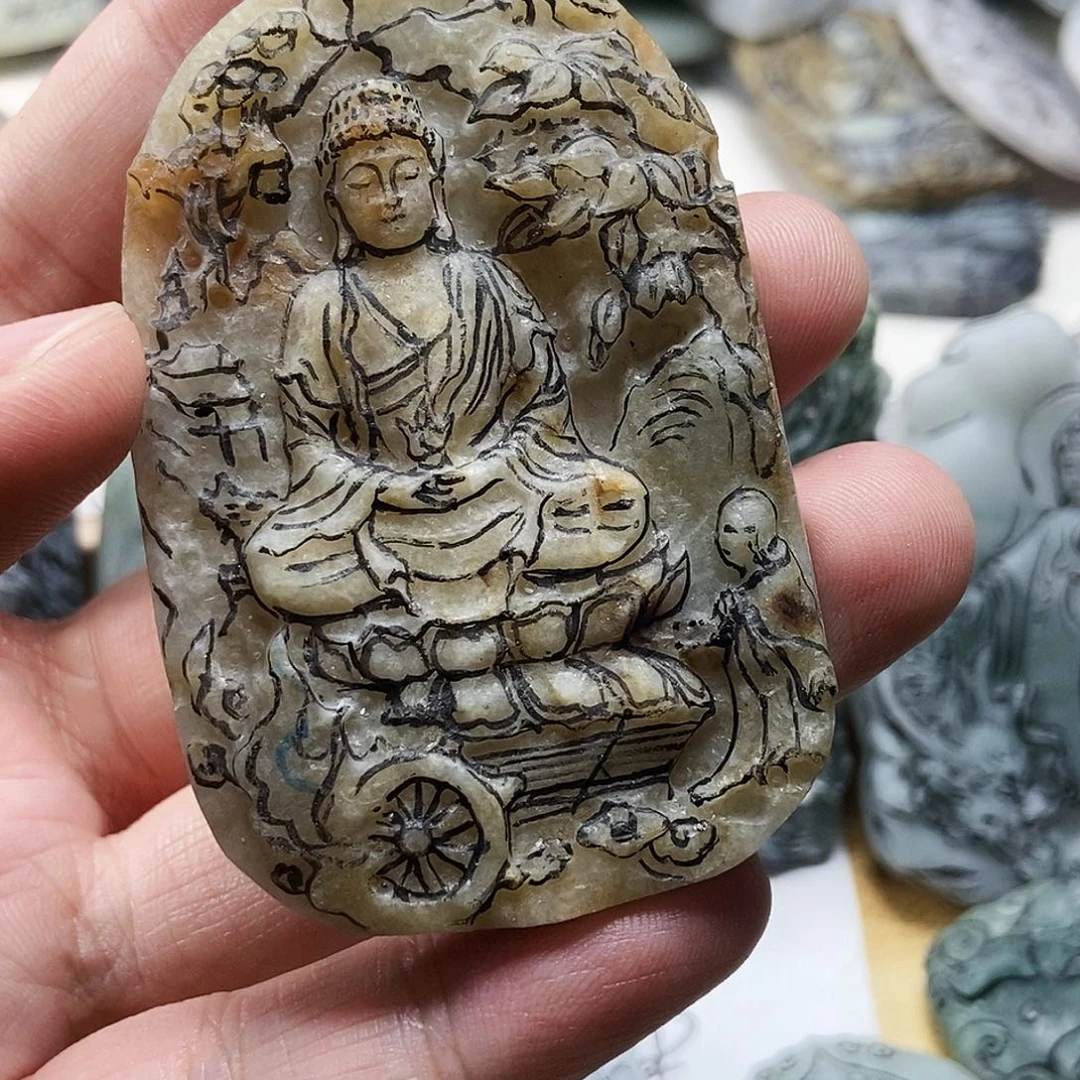 真***情定制翡翠未镶嵌比较吃个饭