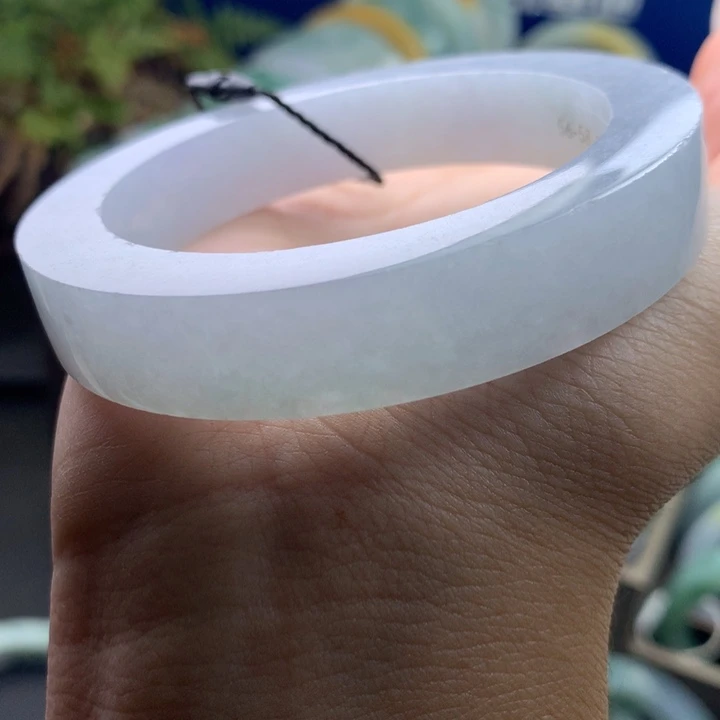 定制翡翠未镶嵌手镯不退不换正圈