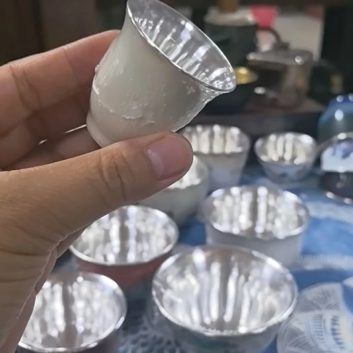 鹤庆手工足银茶器