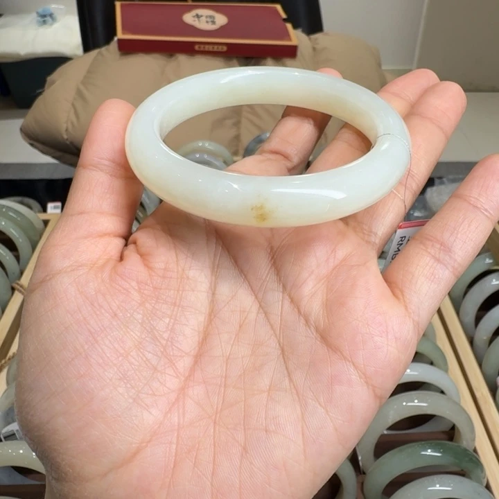 紫***藤和田玉（糖玉）未镶嵌手镯