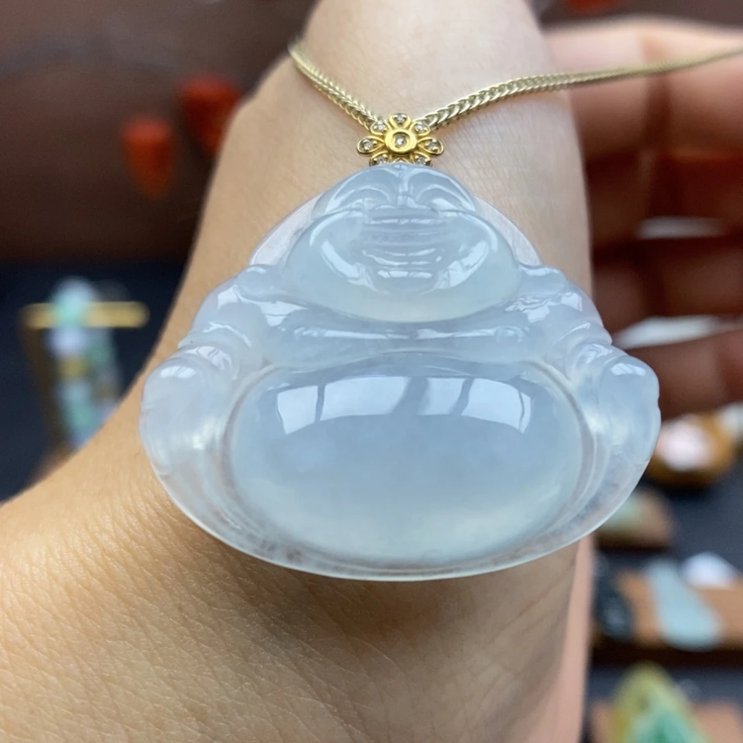 【闪购商品】颈饰18K金镶嵌翡翠41