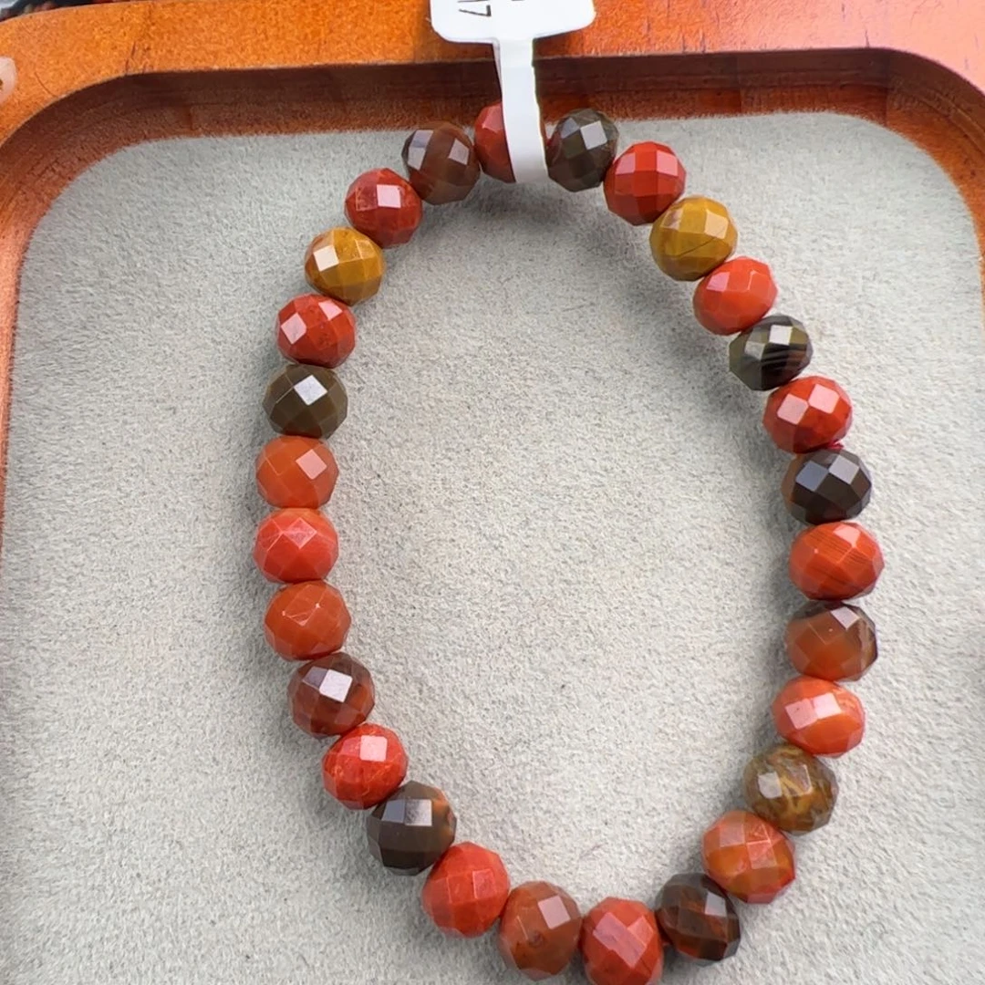 南红玛瑙未镶嵌（巧家包浆切面7mm+