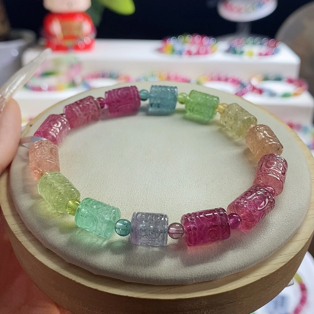 未镶嵌手链碧玺回纹