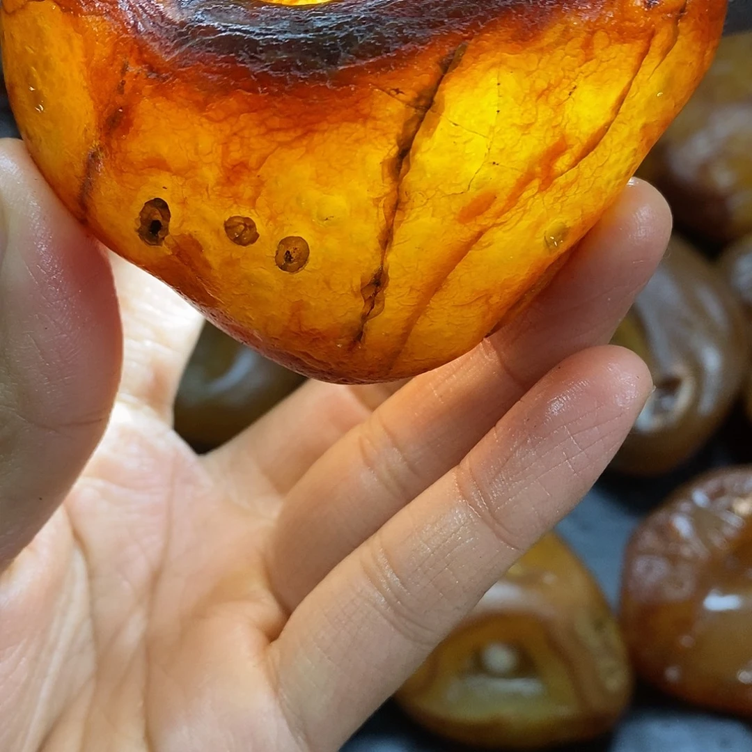 玛瑙/玉髓未镶嵌手把件