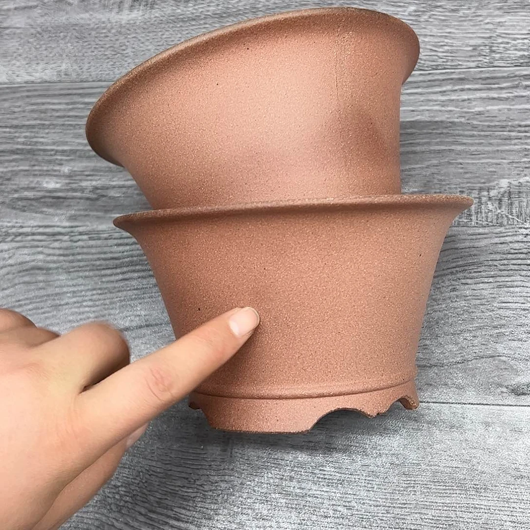 紫砂花盆888号瑕疵2个16/9cm处理介意勿拍