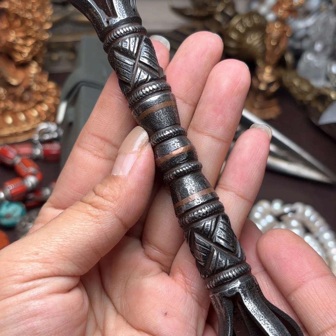 铜星月菩提吊坠项链